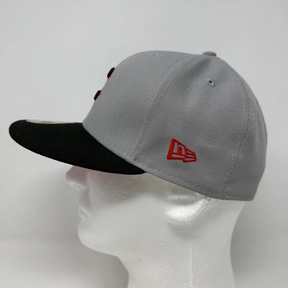 New Era 59FIFTY Chicago Cubs 1962 All Star Game Fitted Hat Grey Black Red Size 7